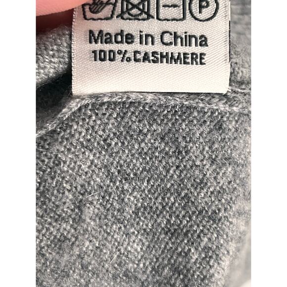 Soft Goat 100% Cashmere Long Sleeve Crew Neck Jumper Sweater Gray Medium - Picture 7 of 10